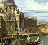 Canaletto (Giovanni Antonio Canal) (1697-1768): The Entrance to the Grand Canal, Venice oil on canvas (ca. 1730) - Museum of Fine Arts, Houston, US
