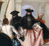 Giandomenico Tiepolo (1727-1804): The Departure of the Gondola - oil on canvas (mid-1760) - Private collection