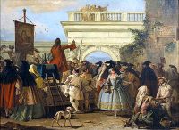 Giandomenico Tiepolo: The Charlatan - oil on canvas (1756)