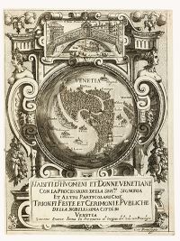 Giacomo Franco: Habiti d'Huomeni e Donne venetiane ... - Book front page (1610)