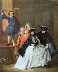 Pietro Longhi: Il Ciarlatano (The Charlatan) - oil on canvas  (1757) - Ca' Rezzonico, Venezia