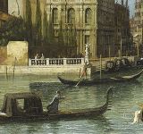 Canaletto: View of the entrance to the Arsenale - oil on canvas (ca. 1732) - Private collection