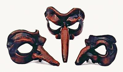 Zanni masks, modern reproduction