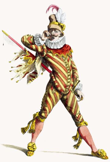 Color illustration by Maurice Sand - Captain Spavento - 1577